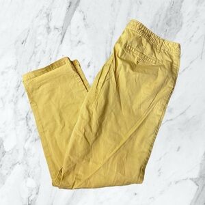17 Yellow Mossimo Supply Co. Size 11 Fit 6 Womens Garden Button Pants Straight